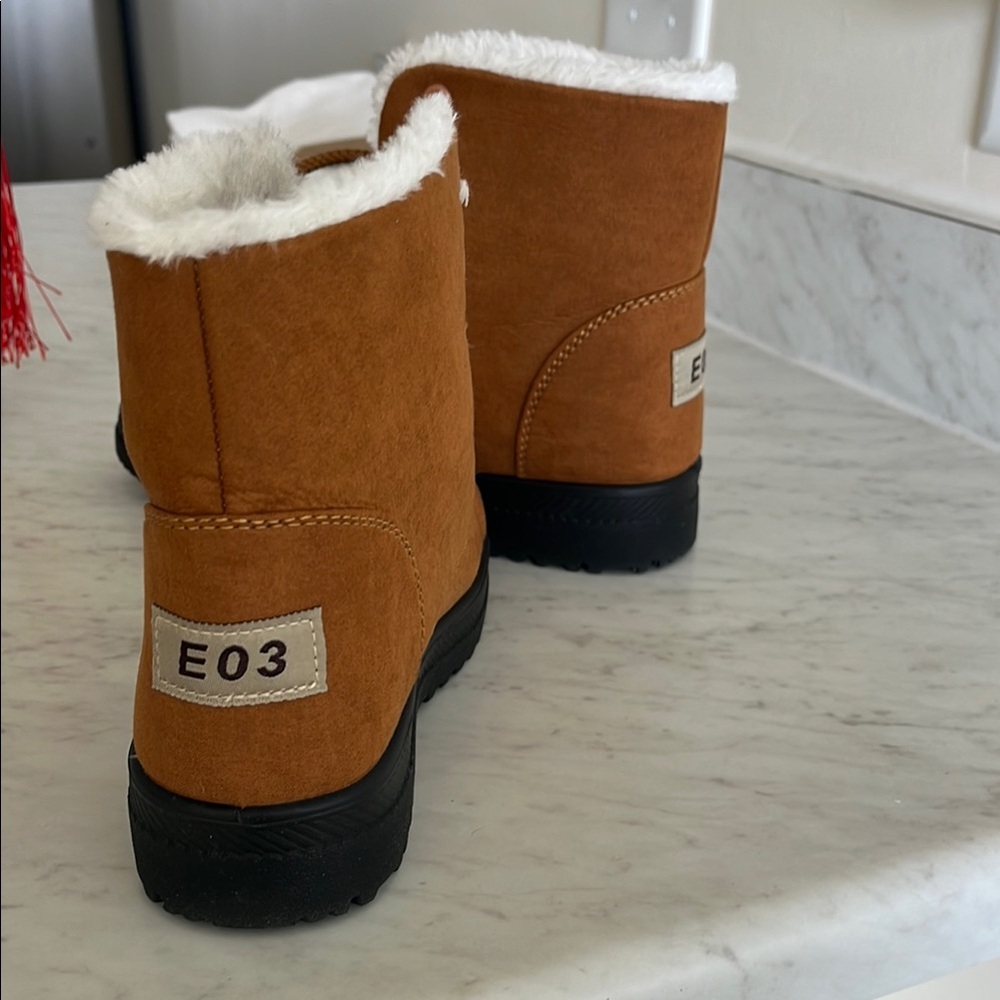 Kids Tan Winter Boots